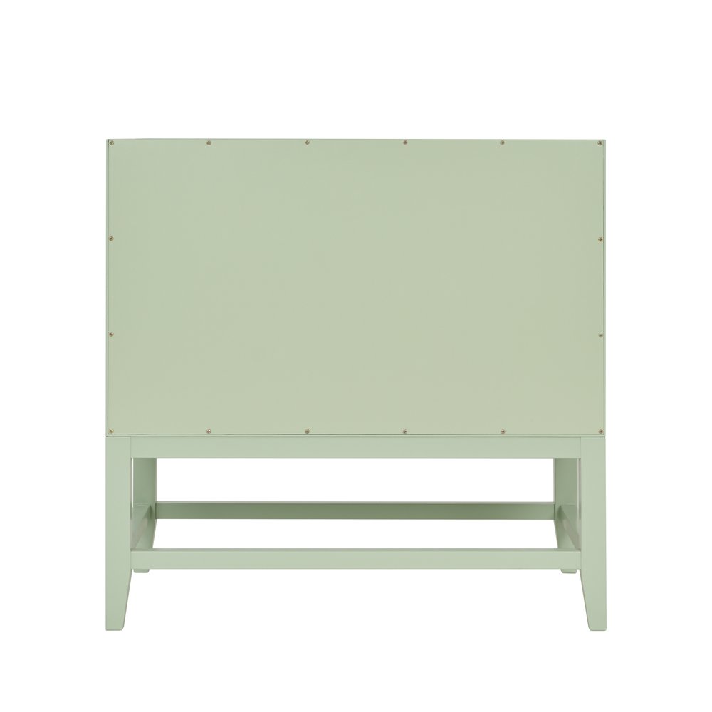 James Martin - Emmeline 36" Single Vanity, Pistachio w/ 3 CM Parisien Bleu Top - D100-V36-PST-3PBL view 9