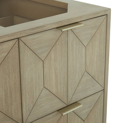 James Martin - Emmeline 48" Single Vanity, Pebble Oak w/ 3 CM Charcoal Soapstone Silestone Top - D100-V48-PBO-3CSP view 10