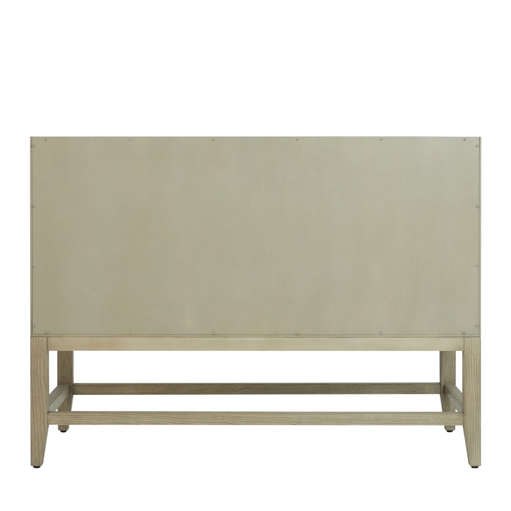James Martin - Emmeline 48" Single Vanity, Pebble Oak w/ 3 CM Parisien Bleu Silestone Top - D100-V48-PBO-3PBL view 8