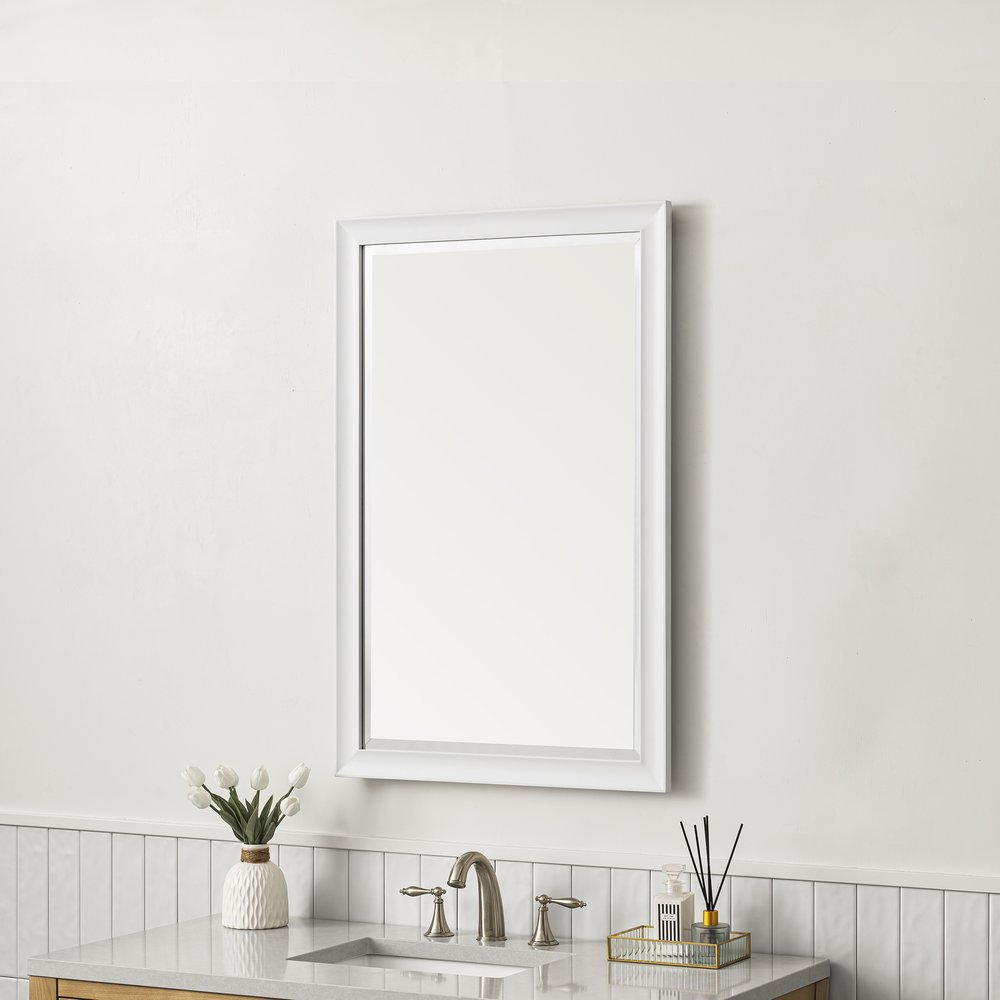 James Martin - Glenbrooke 26" Mirror, Bright White - 735-M26-BW view 5