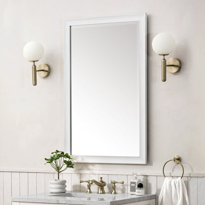 James Martin - Glenbrooke 26" Mirror, Bright White - 735-M26-BW view 6