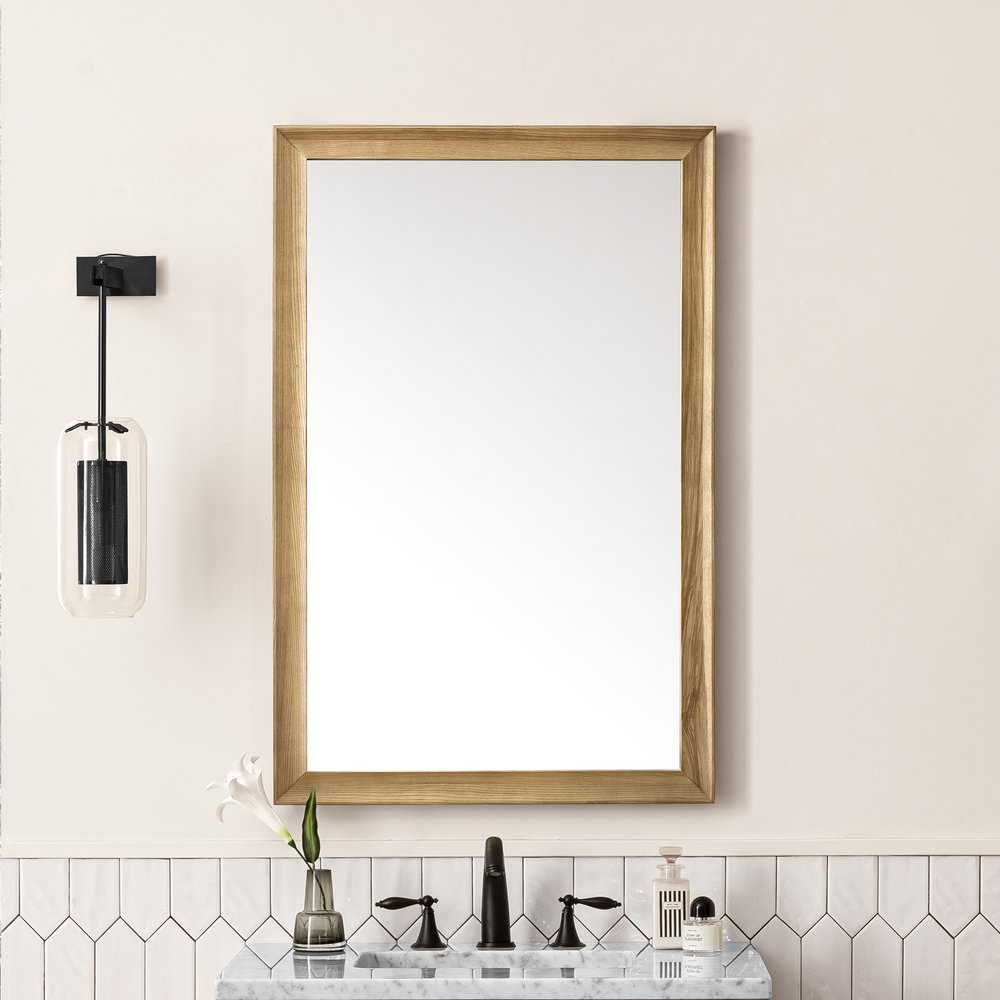 James Martin - Glenbrooke 26" Mirror, Light Natural Oak - 735-M26-LNO view 2