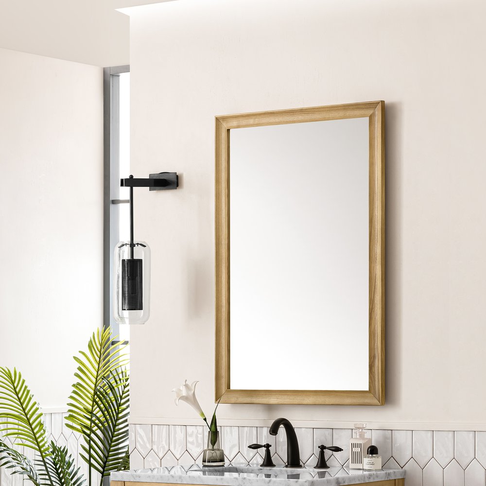 James Martin - Glenbrooke 26" Mirror, Light Natural Oak - 735-M26-LNO view 3