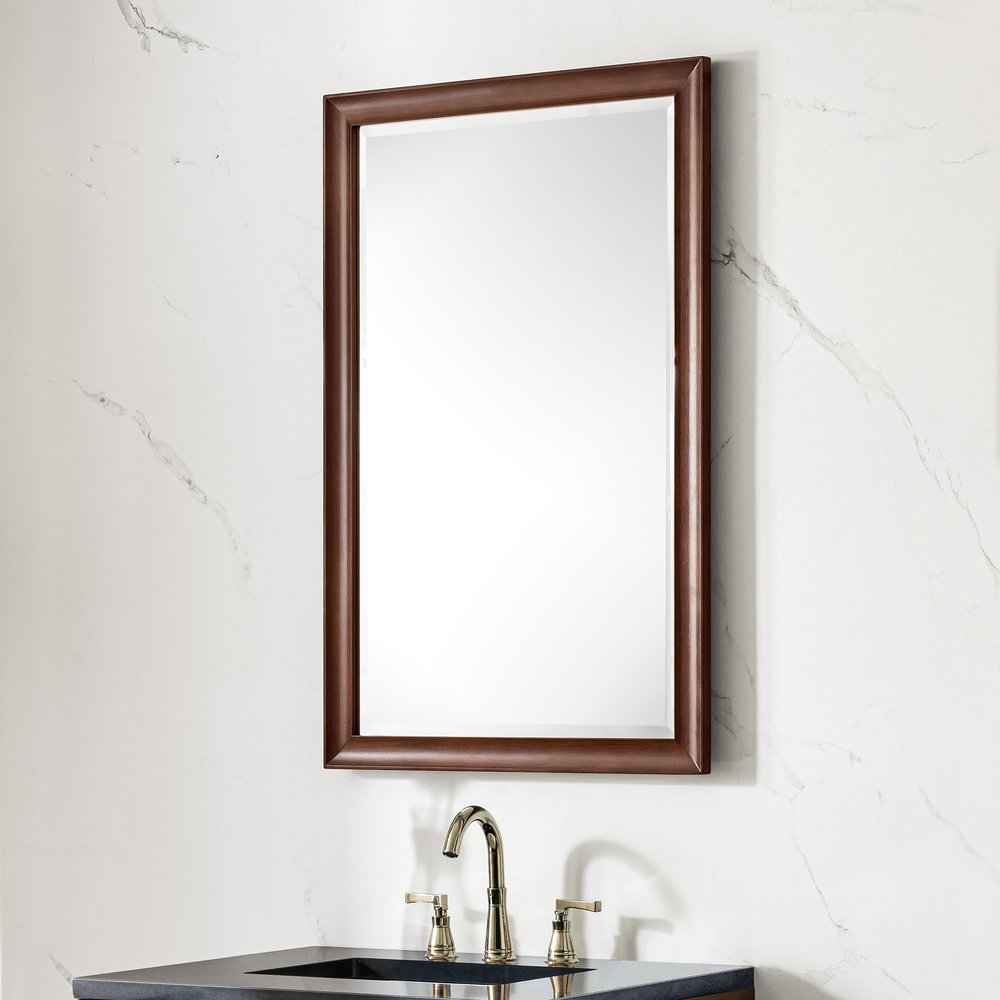 James Martin - Glenbrooke 26" Mirror, Mid-Century Walnut - 735-M26-WLT view 3