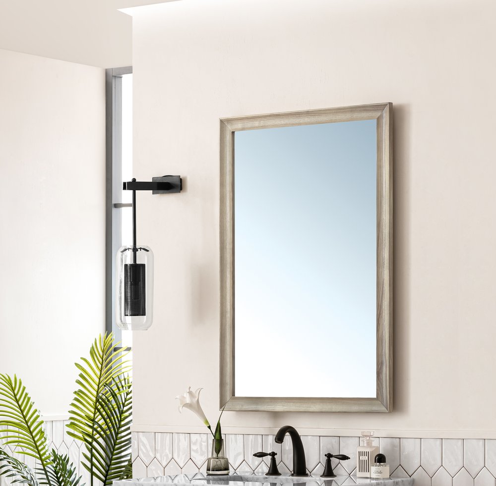 James Martin - Glenbrooke 26" Mirror, Whitewashed Oak - 735-M26-WWO view 4