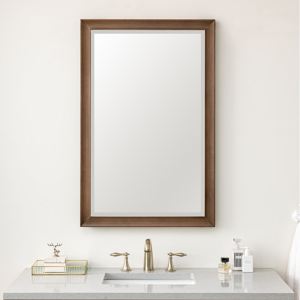 James Martin - Glenbrooke 26" Mirror, Whitewashed Walnut - 735-M26-WWW view 2