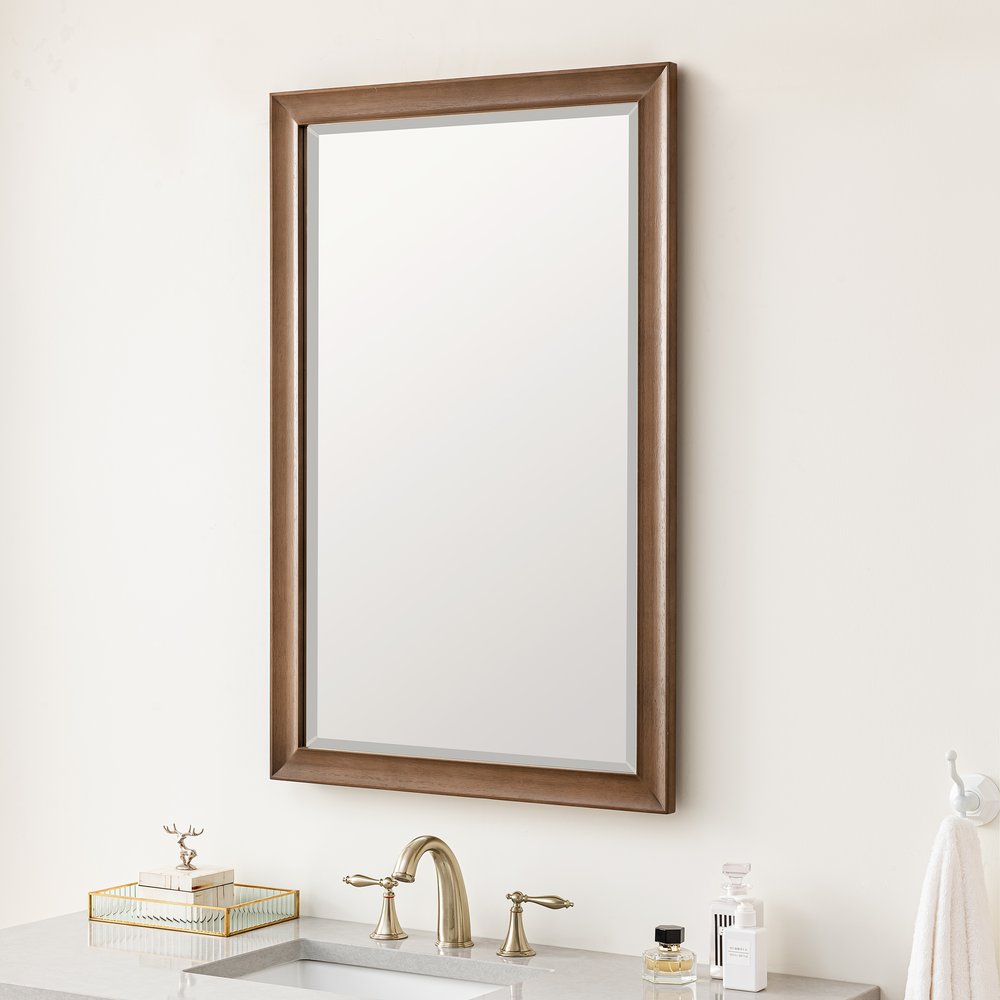 James Martin - Glenbrooke 26" Mirror, Whitewashed Walnut - 735-M26-WWW view 3