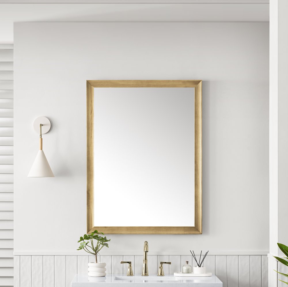James Martin - Glenbrooke 30" Mirror, Light Natural Oak - 735-M30-LNO view 2