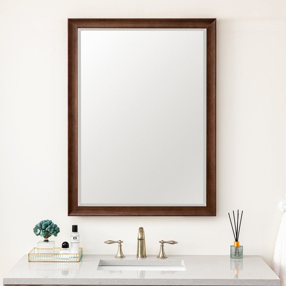James Martin - Glenbrooke 30" Mirror, Mid-Century Walnut - 735-M30-WLT view 2