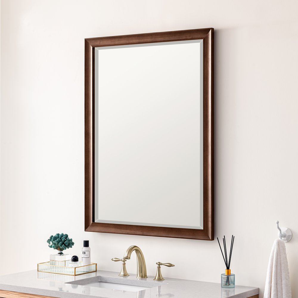 James Martin - Glenbrooke 30" Mirror, Mid-Century Walnut - 735-M30-WLT view 3