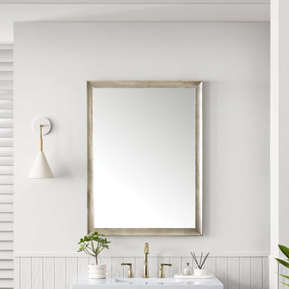 James Martin - Glenbrooke 30" Mirror, Whitewashed Oak - 735-M30-WWO view 2