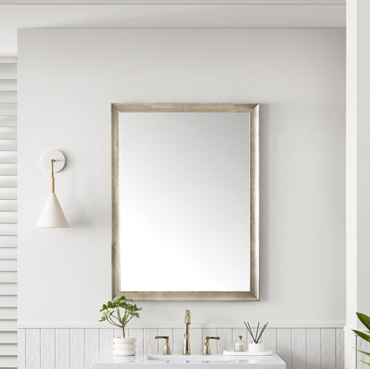 James Martin - Glenbrooke 30" Mirror, Whitewashed Oak - 735-M30-WWO view 2