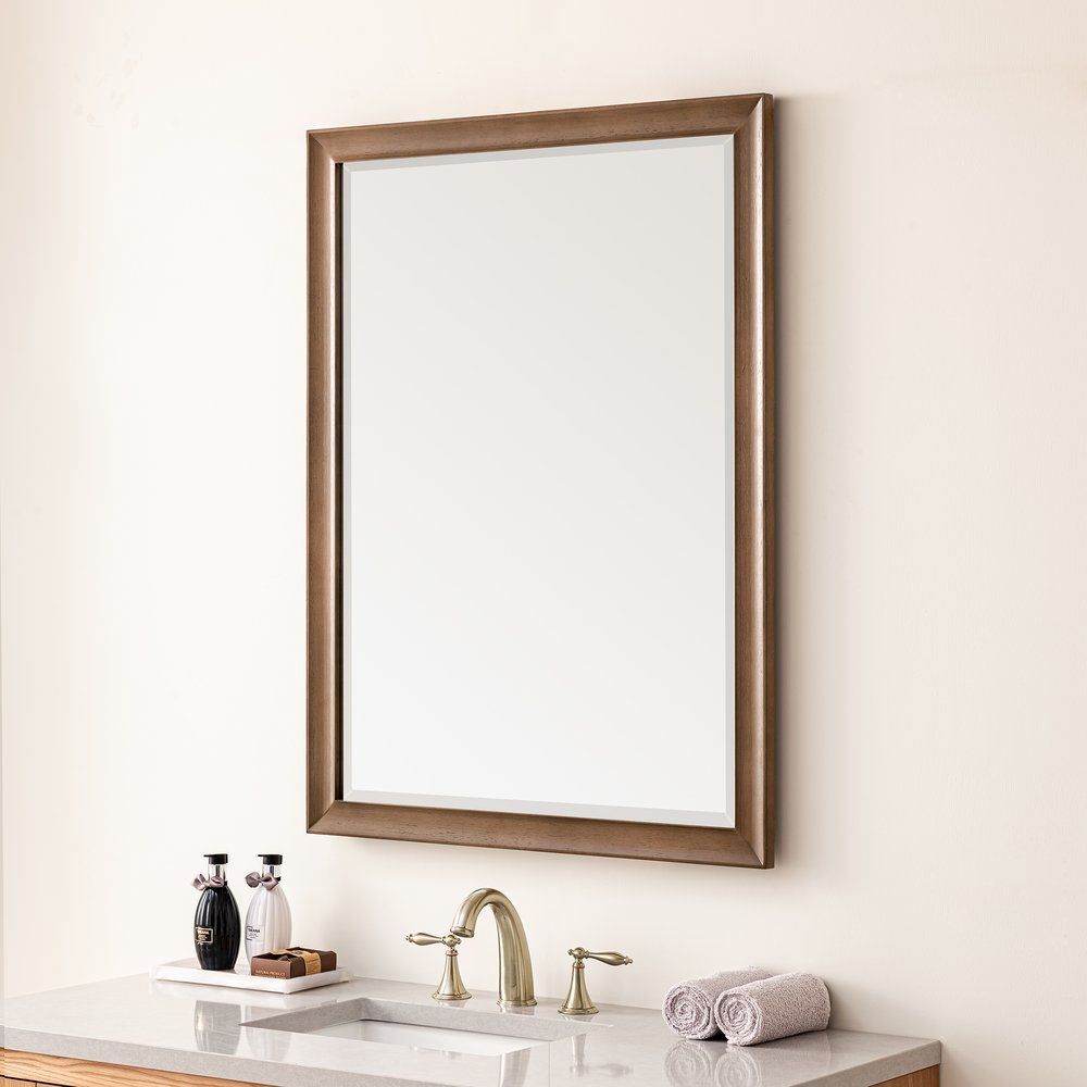 James Martin - Glenbrooke 30" Mirror, Whitewashed Walnut - 735-M30-WWW view 3
