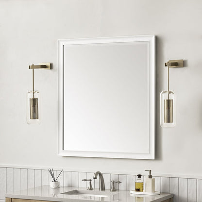 James Martin - Glenbrooke 36" Mirror, Bright White - 735-M36-BW view 3