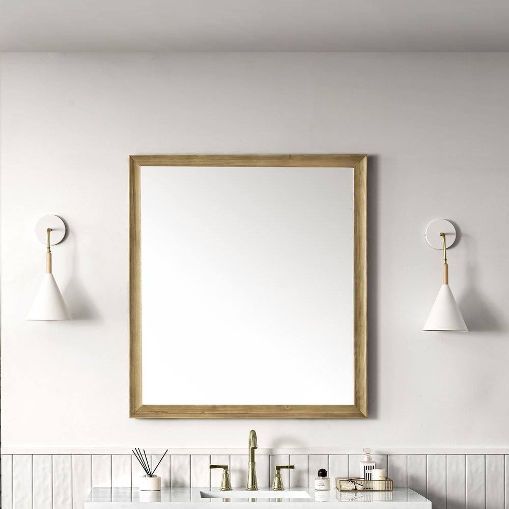 James Martin - Glenbrooke 36" Mirror, Light Natural Oak - 735-M36-LNO view 2