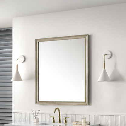 James Martin - Glenbrooke 36" Mirror, Whitewashed Oak - 735-M36-WWO view 3