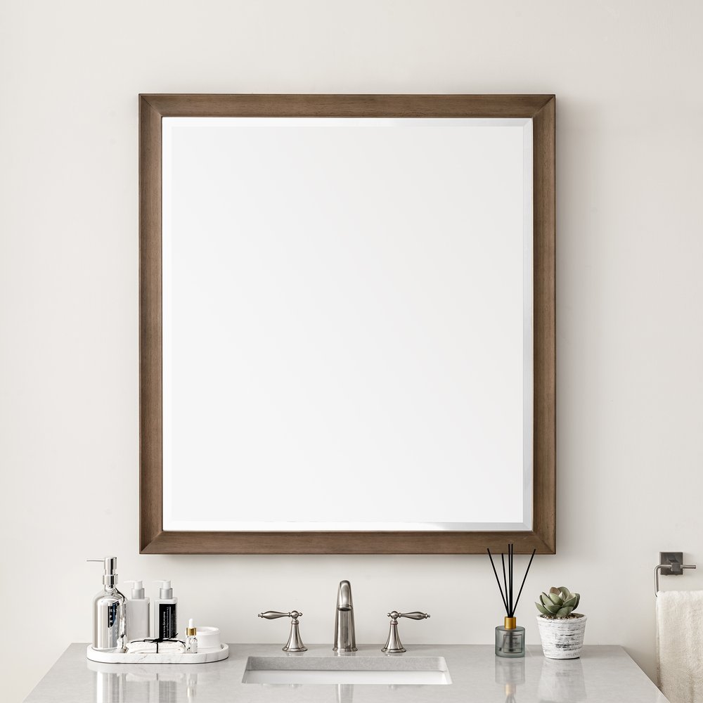 James Martin - Glenbrooke 36" Mirror, Whitewashed Walnut - 735-M36-WWW view 2