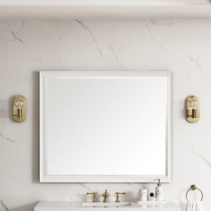James Martin - Glenbrooke 48" Mirror, Bright White - 735-M48-BW view 2