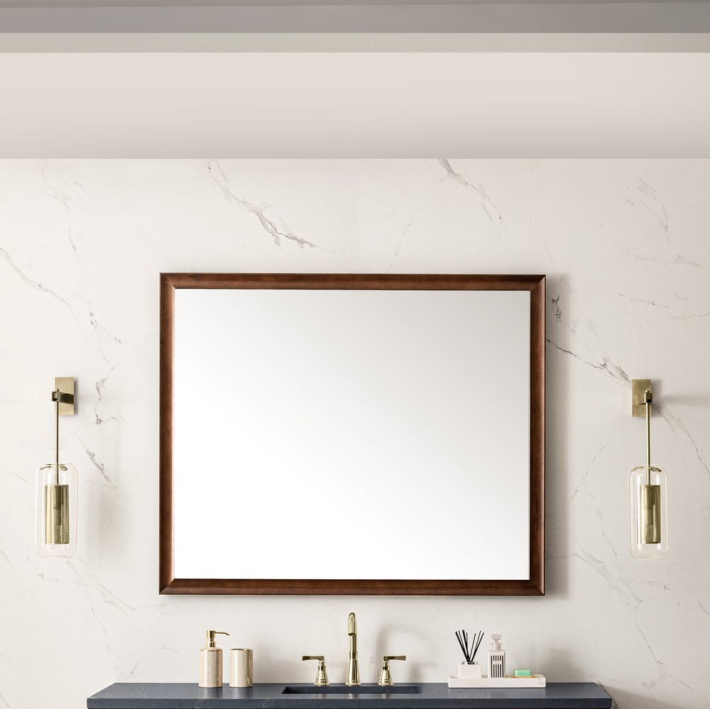 James Martin - Glenbrooke 48" Mirror, Mid-Century Walnut - 735-M48-WLT view 2