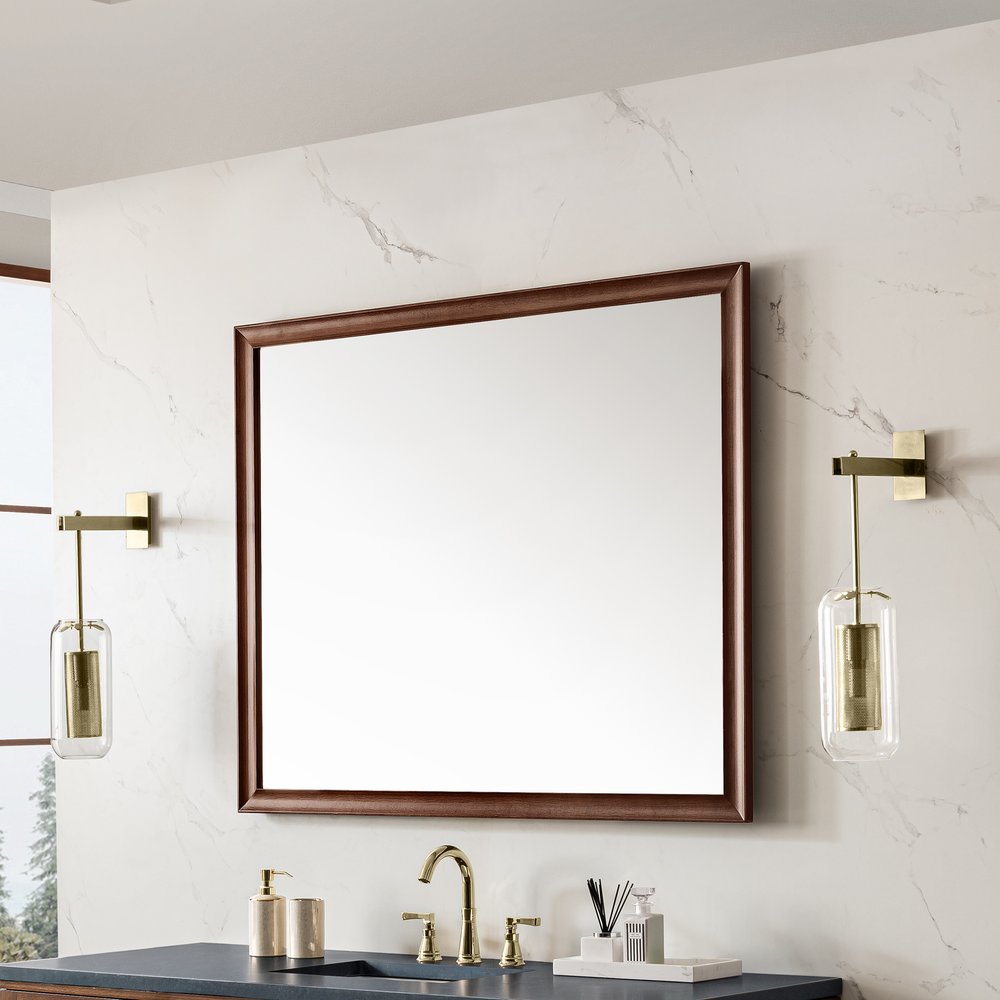 James Martin - Glenbrooke 48" Mirror, Mid-Century Walnut - 735-M48-WLT view 3