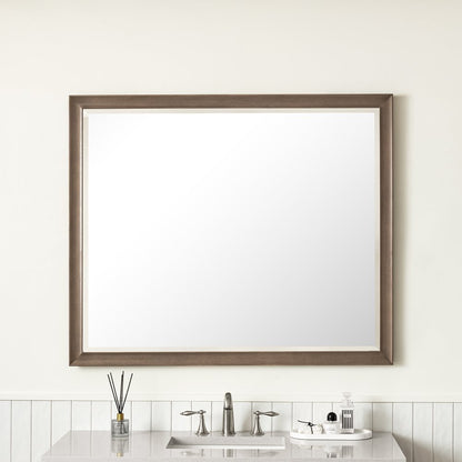 James Martin - Glenbrooke 48" Mirror, Whitewashed Walnut - 735-M48-WWW view 2