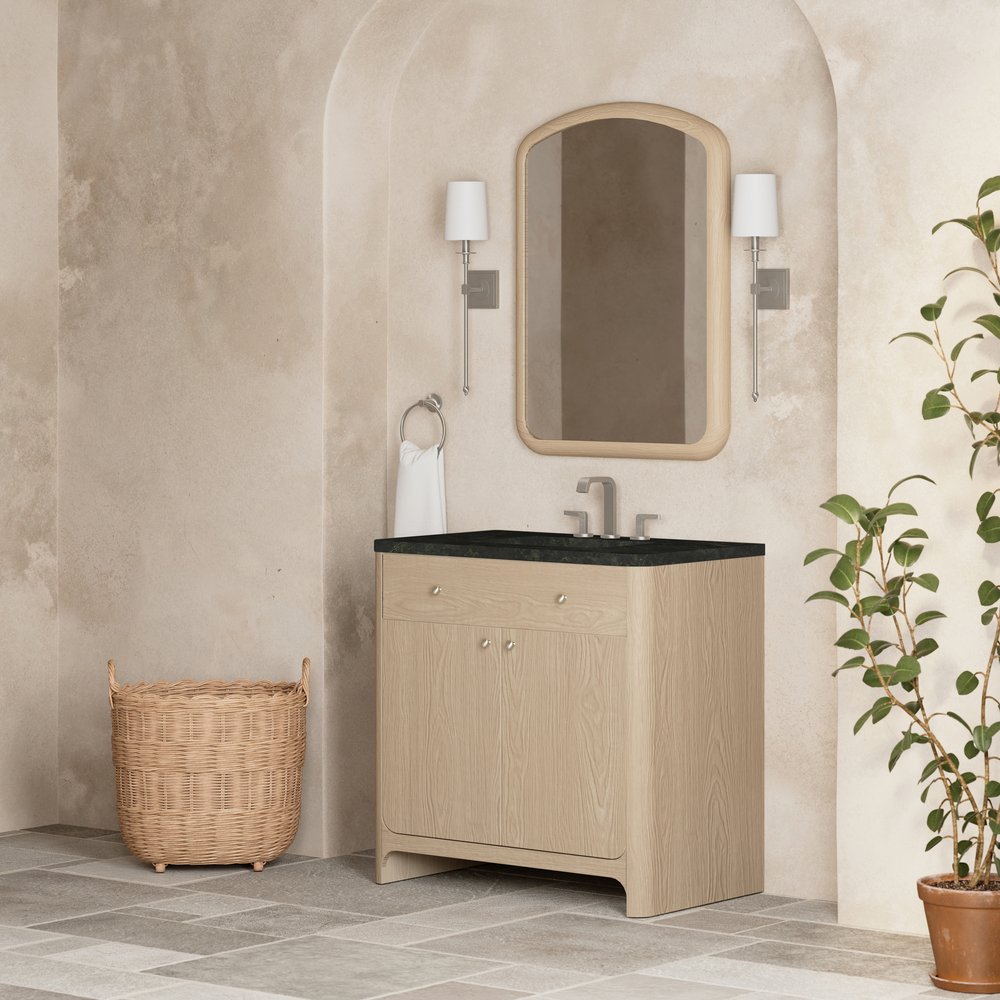 James Martin - Gracyn 36" Single Vanity, Coastal Driftwood, w/ 3 CM Phantome Eclos Widespread Top - D125-V36-CSD-WPHT view 3