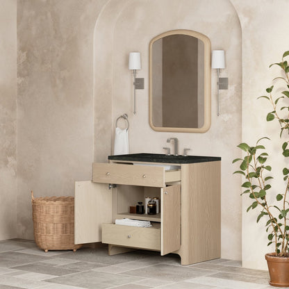 James Martin - Gracyn 36" Single Vanity, Coastal Driftwood, w/ 3 CM Phantome Eclos Widespread Top - D125-V36-CSD-WPHT view 4