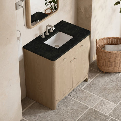 James Martin - Gracyn 36" Single Vanity, Coastal Driftwood, w/ 3 CM Phantome Eclos Widespread Top - D125-V36-CSD-WPHT view 5