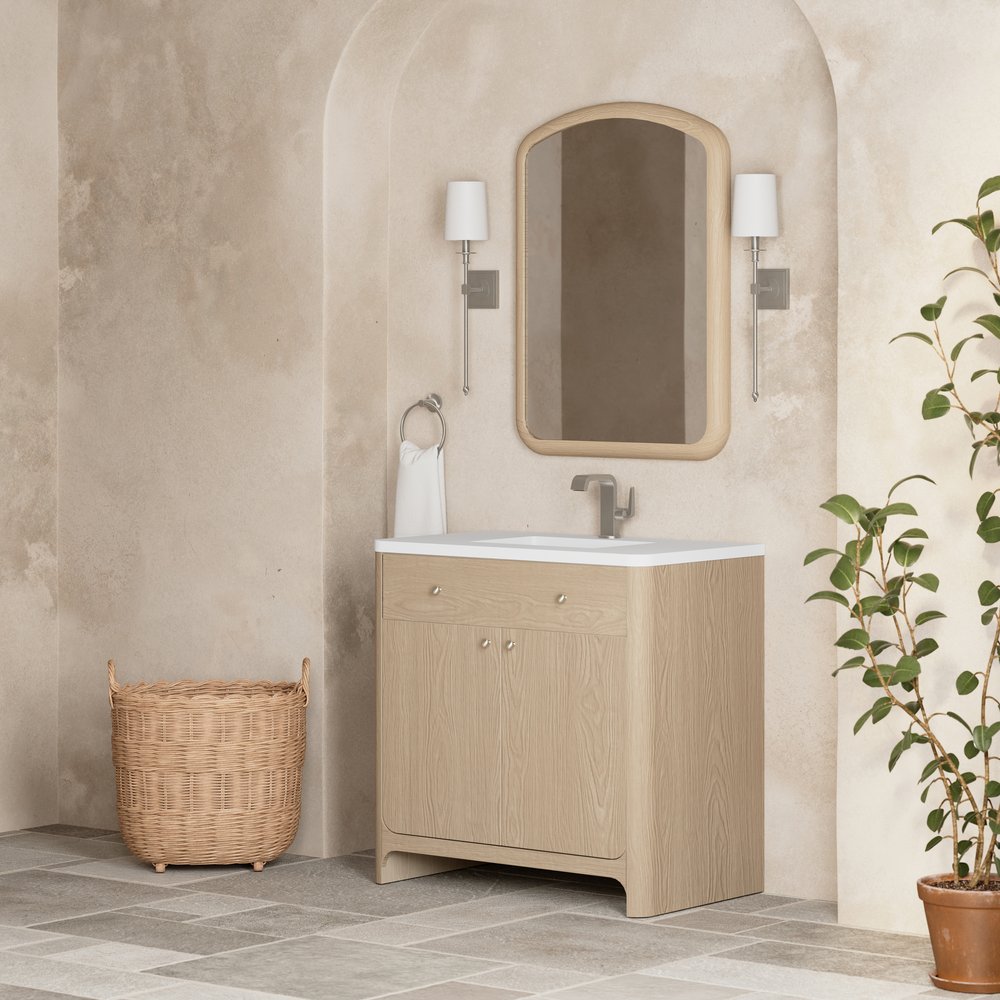 James Martin - Gracyn 36" Single Vanity, Coastal Driftwood, w/ 3 CM White Zeus Quartz Top - D125-V36-CSD-3WZ view 4