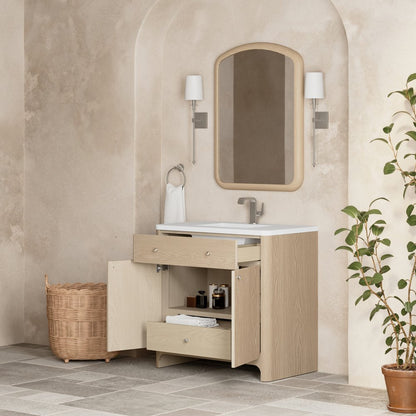 James Martin - Gracyn 36" Single Vanity, Coastal Driftwood, w/ 3 CM White Zeus Quartz Top - D125-V36-CSD-3WZ view 5