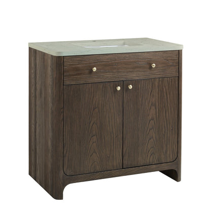 James Martin - Gracyn 36" Single Vanity, Sable - D125-V36-SBL view 5