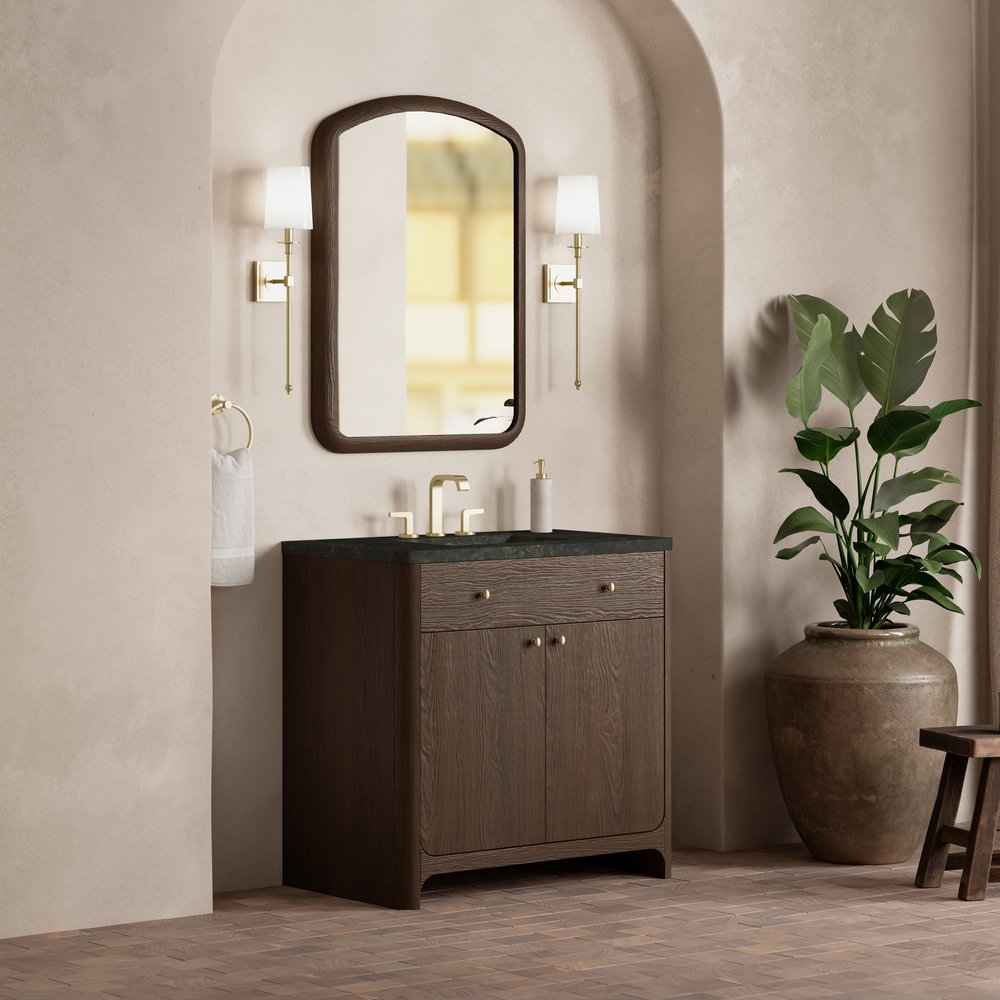 James Martin - Gracyn 36" Single Vanity, Sable, w/ 3 CM Phantome Eclos Widespread Top - D125-V36-SBL-WPHT view 3