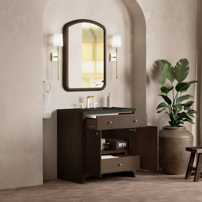 James Martin - Gracyn 36" Single Vanity, Sable, w/ 3 CM Phantome Eclos Widespread Top - D125-V36-SBL-WPHT view 4