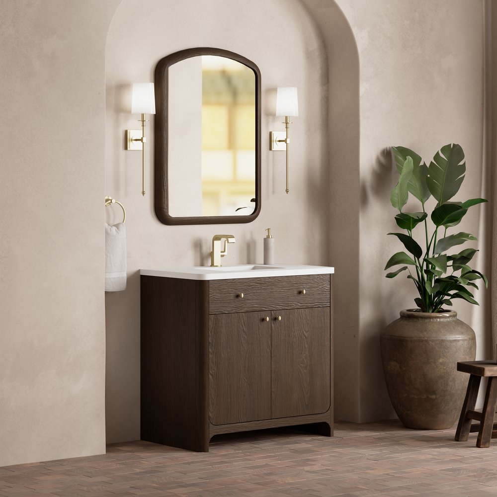James Martin - Gracyn 36" Single Vanity, Sable, w/ 3 CM White Zeus Quartz Top - D125-V36-SBL-3WZ view 4