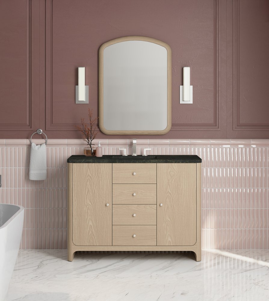 James Martin - Gracyn 48" Single Vanity, Coastal Driftwood, w/ 3 CM Phantome Eclos Widespread Top - D125-V48-CSD-WPHT view 2