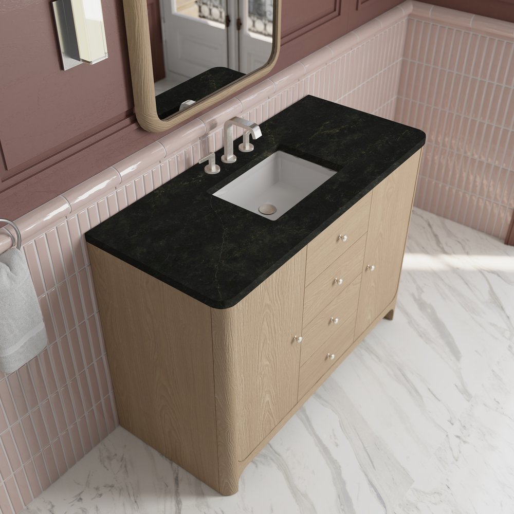 James Martin - Gracyn 48" Single Vanity, Coastal Driftwood, w/ 3 CM Phantome Eclos Widespread Top - D125-V48-CSD-WPHT view 5