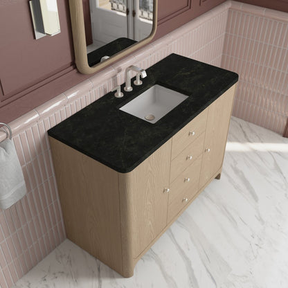 James Martin - Gracyn 48" Single Vanity, Coastal Driftwood, w/ 3 CM Phantome Eclos Widespread Top - D125-V48-CSD-WPHT view 5