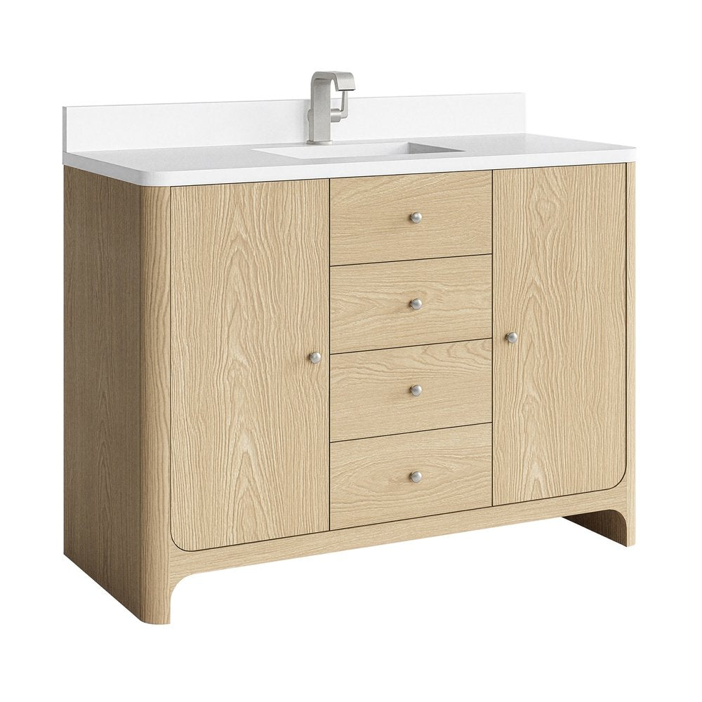 James Martin - Gracyn 48" Single Vanity, Coastal Driftwood, w/ 3 CM White Zeus Quartz Top - D125-V48-CSD-3WZ view 10