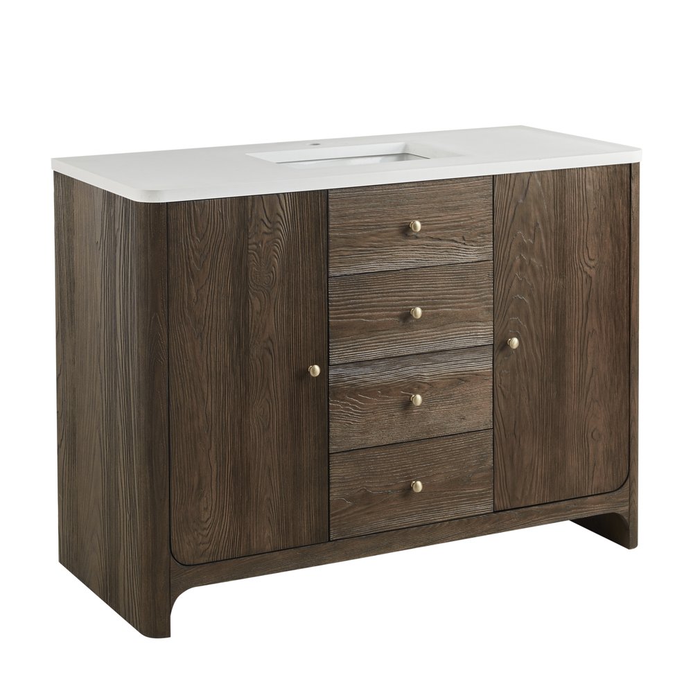 James Martin - Gracyn 48" Single Vanity, Sable - D125-V48-SBL view 5