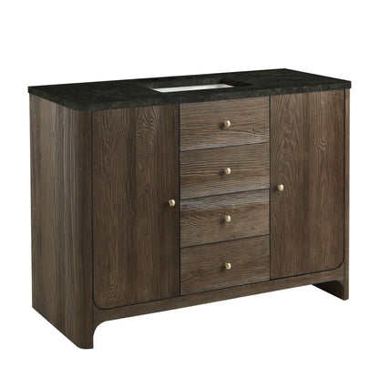 James Martin - Gracyn 48" Single Vanity, Sable, w/ 3 CM Phantome Eclos Widespread Top - D125-V48-SBL-WPHT view 6