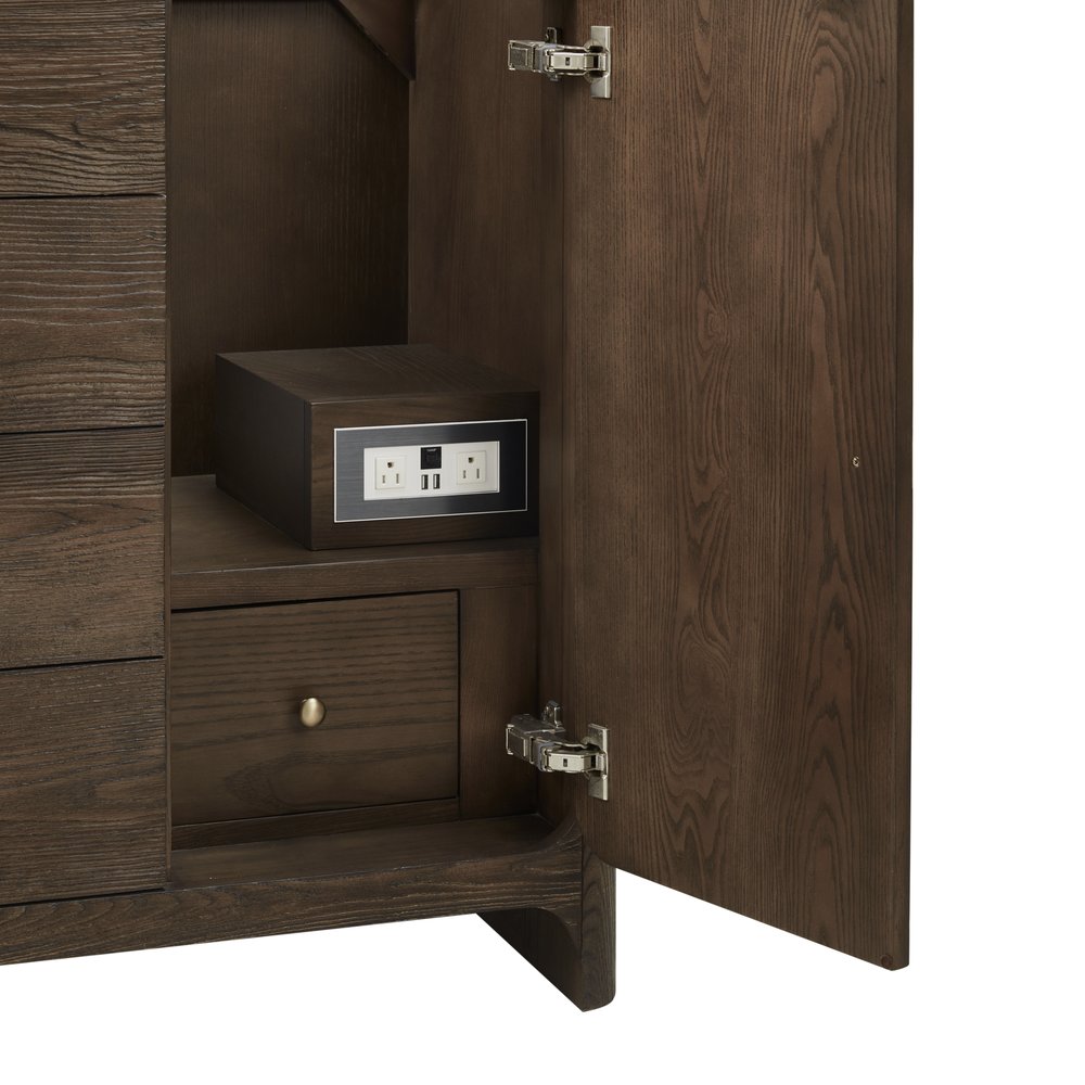 James Martin - Gracyn 48" Single Vanity, Sable, w/ 3 CM Tajnar Eclos Widespread Top - D125-V48-SBL-WTJR view 9
