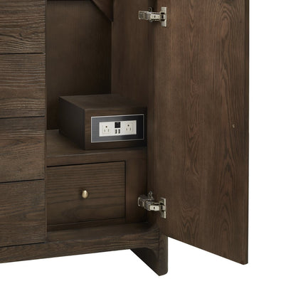 James Martin - Gracyn 48" Single Vanity, Sable, w/ 3 CM Victorian Silver Quartz Top - D125-V48-SBL-3VSL view 13