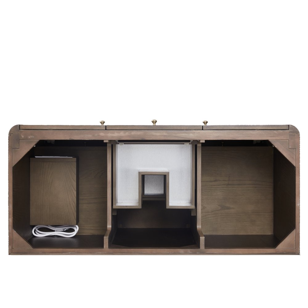 James Martin - Gracyn 48" Single Vanity, Sable, w/ 3 CM White Zeus Quartz Top - D125-V48-SBL-3WZ view 7