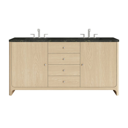 James Martin - Gracyn 72" Double Vanity, Coastal Driftwood, w/ 3 CM Phantome Eclos Widespread Top - D125-V72-CSD-WPHT view 1