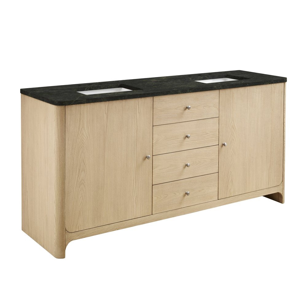James Martin - Gracyn 72" Double Vanity, Coastal Driftwood, w/ 3 CM Phantome Eclos Widespread Top - D125-V72-CSD-WPHT view 6