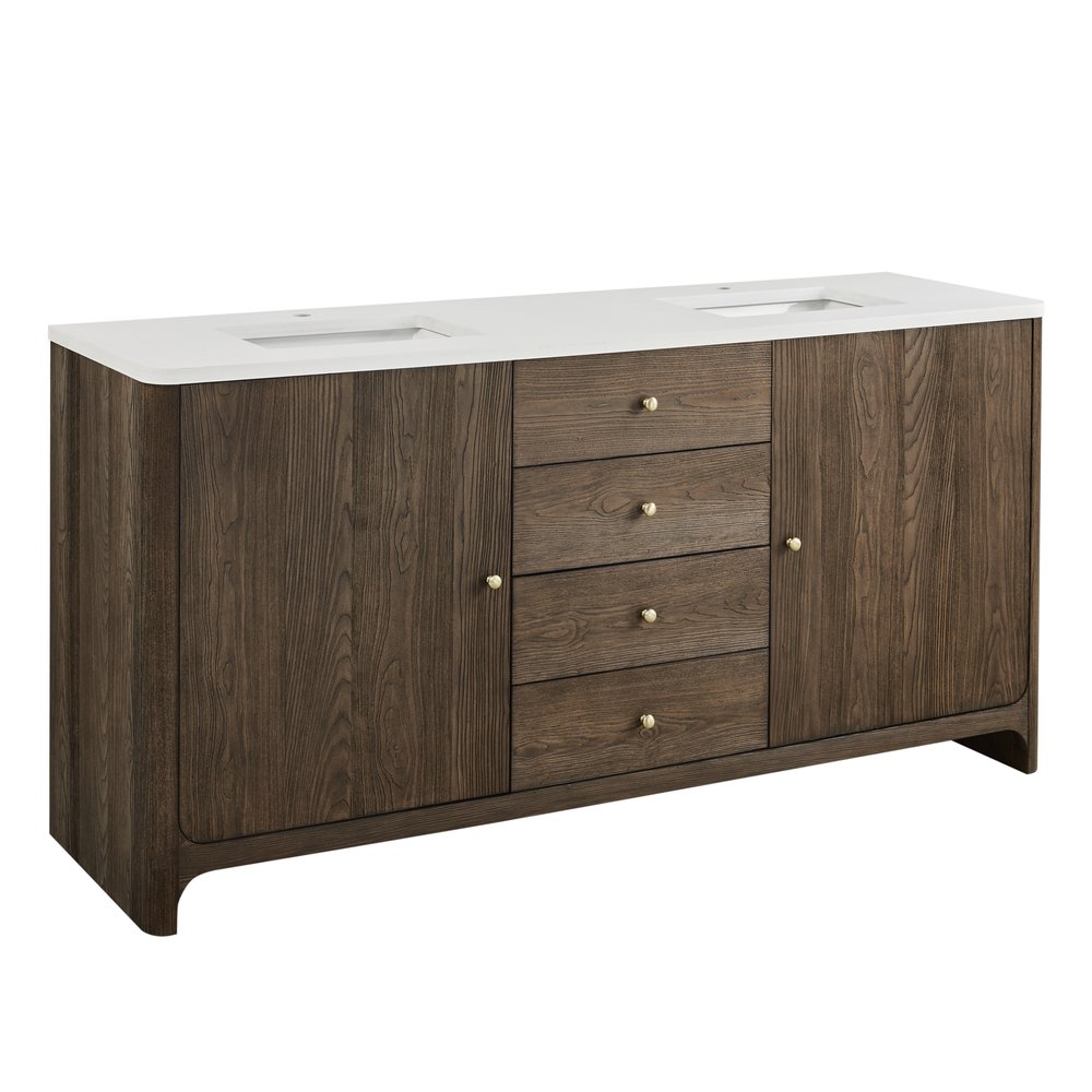 James Martin - Gracyn 72" Double Vanity, Sable - D125-V72-SBL view 5