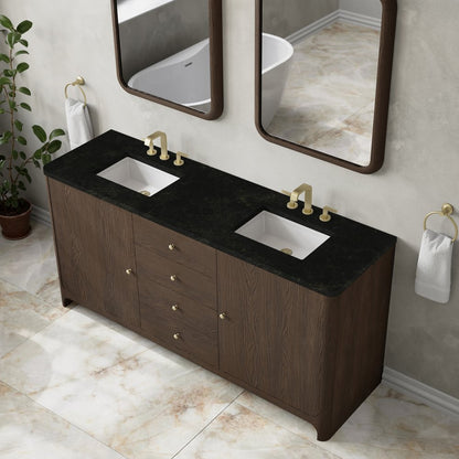 James Martin - Gracyn 72" Double Vanity, Sable, w/ 3 CM Phantome Eclos Widespread Top - D125-V72-SBL-WPHT view 5