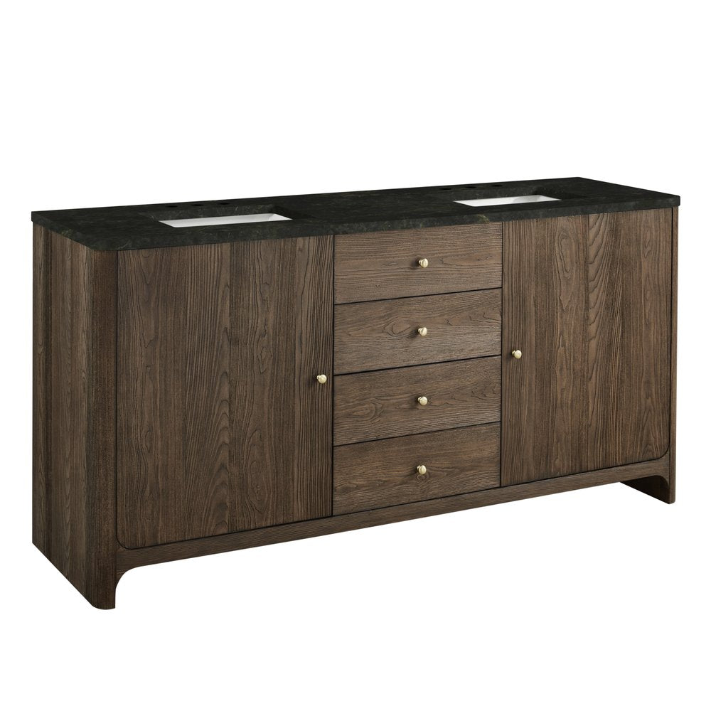 James Martin - Gracyn 72" Double Vanity, Sable, w/ 3 CM Phantome Eclos Widespread Top - D125-V72-SBL-WPHT view 6