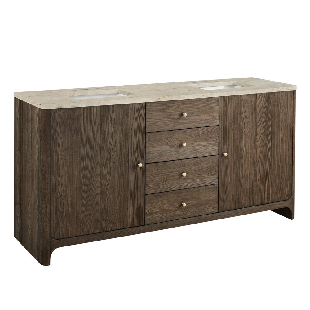 James Martin - Gracyn 72" Double Vanity, Sable, w/ 3 CM Tajnar Eclos Widespread Top - D125-V72-SBL-WTJR view 6