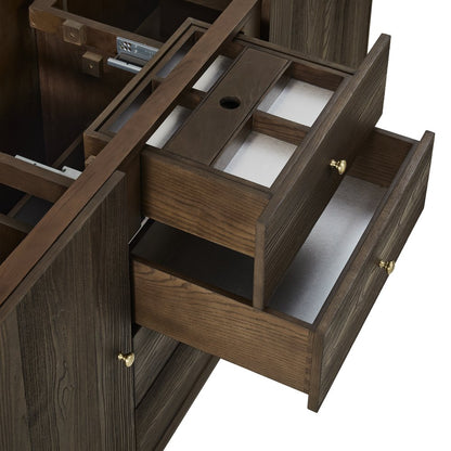 James Martin - Gracyn 72" Double Vanity, Sable, w/ 3 CM Tajnar Eclos Widespread Top - D125-V72-SBL-WTJR view 10